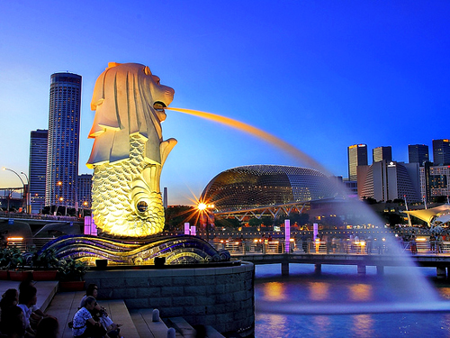 Cong vien Merlion 
