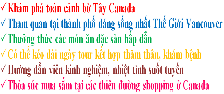 Du lịch Canada bờ Tây