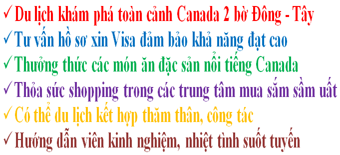 Du lịch Canada khuyến mại
