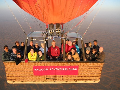 Du lịch Dubai bằng khinh khí cầu