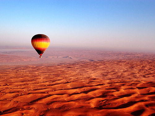 Du lịch Dubai bằng khinh khí cầu