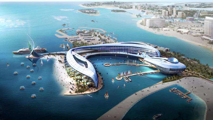 Hòn đảo nhân tạo dọc bờ biển Dubai