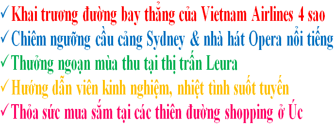 Khuyến mại du lịch Úc