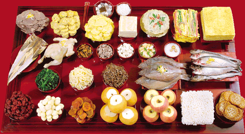 Mâm cỗ tết trung thu Hàn Quốc