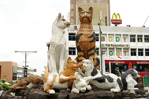 Thanh pho meo Kuching, Malaysia