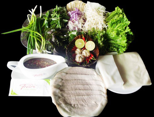 Bánh tráng thịt heo