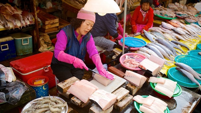 Hải sản chế biến tại chỗ