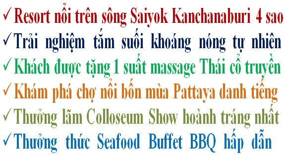 Điểm nổi bật tour du lịch kanchanaburi