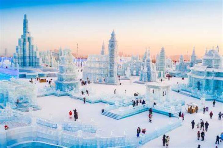 Du Lịch Trung Quốc: Hà Nội - Đại Liên - Cáp Nhĩ Tân - Làng Tuyết Hương 6 Ngày Bay Qingdao Airlines
