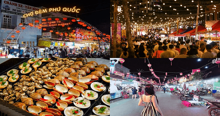 Chợ đêm Phú Quốc - điểm đến không thể bỏ qua trong tour Đà Nẵng - Phú Quốc 3 ngày 2 đêm