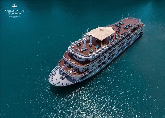 Tour du thuyền 5* Ambassador Signature 2N1Đ ngủ đêm trên Vịnh Hạ Long