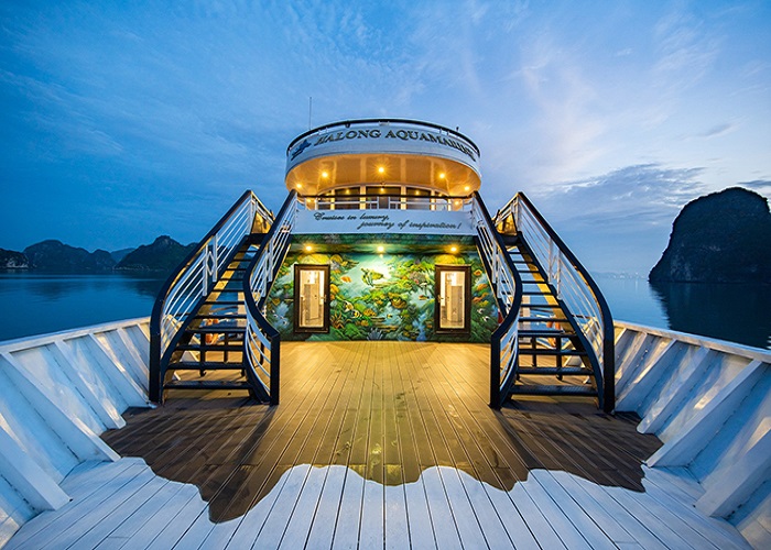 Tour du thuyền 5* Aquamarine 2N1Đ ngủ đêm trên Vịnh Hạ Long