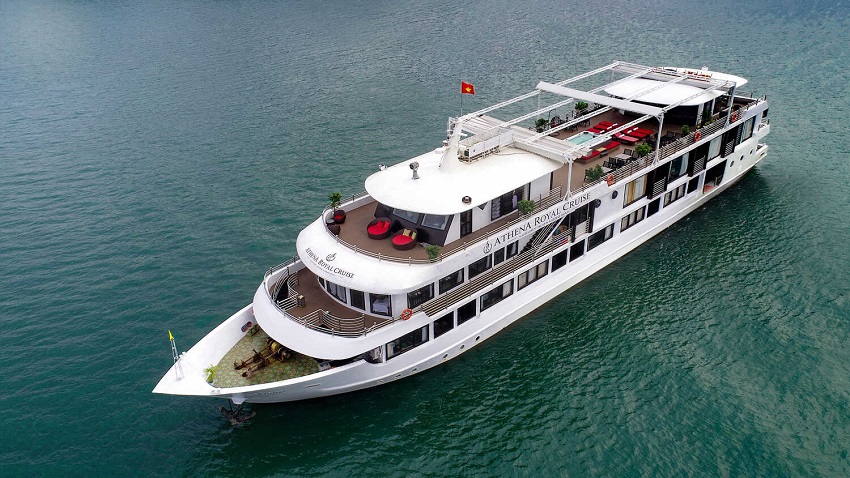Tour du thuyền 5* Athena Royal 2N1Đ ngủ đêm trên Vịnh Hạ Long