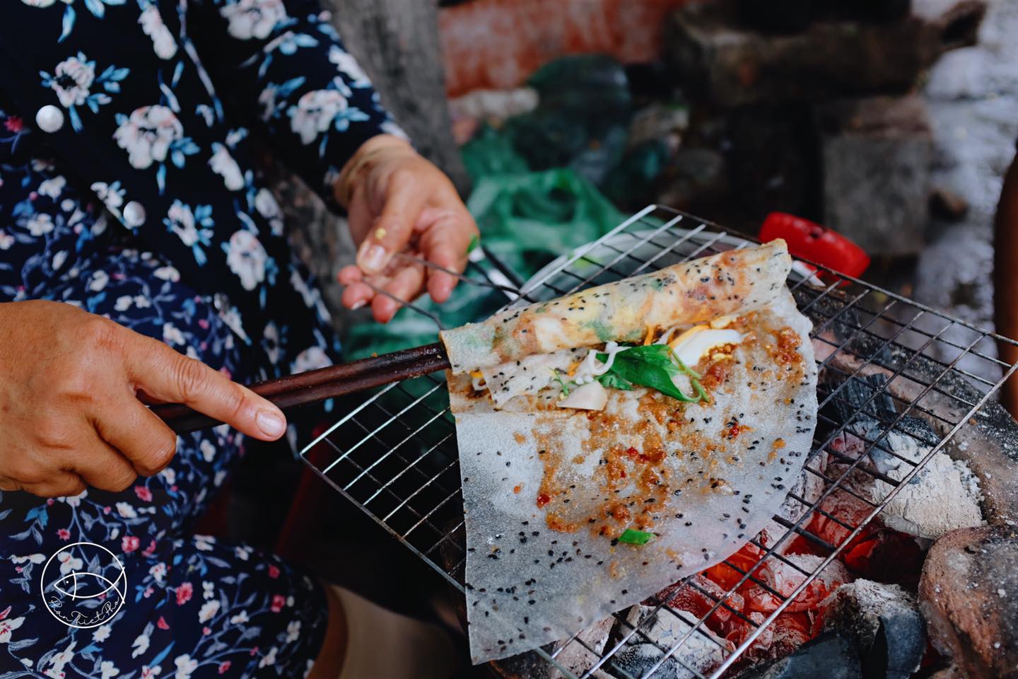 Bánh tráng nướng của Mũi Né