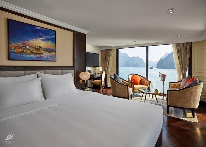 Tour du thuyền 5* Capella 2N1Đ ngủ đêm trên Vịnh Hạ Long