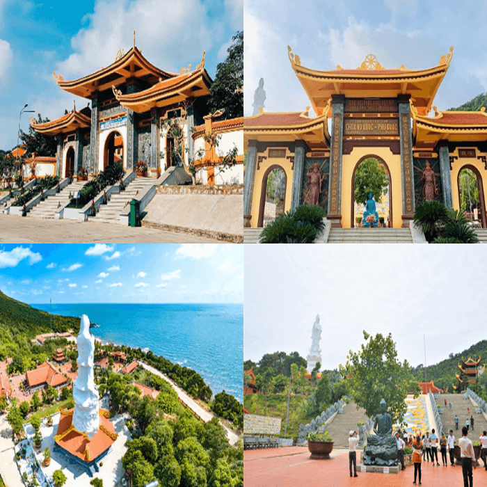 Chùa Hộ Quốc - ngôi chùa hướng biển đầy độc đáo trong Tour câu cá lặn ngắm san hô Phú Quốc 3 ngày 2 đêm