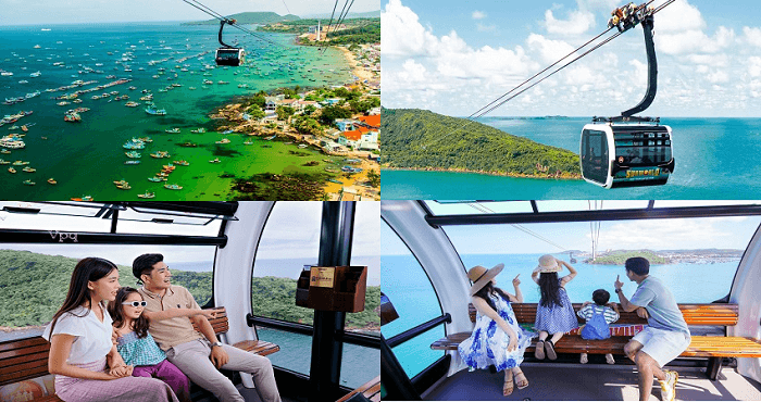 Trải nghiệm cáp treo 3 dây dài nhất trong tour Đà Nẵng - Phú Quốc 3 ngày 2 đêm
