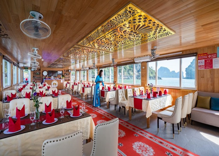 Tour du thuyền 5* Dragon King 1N thăm Vịnh Hạ Long