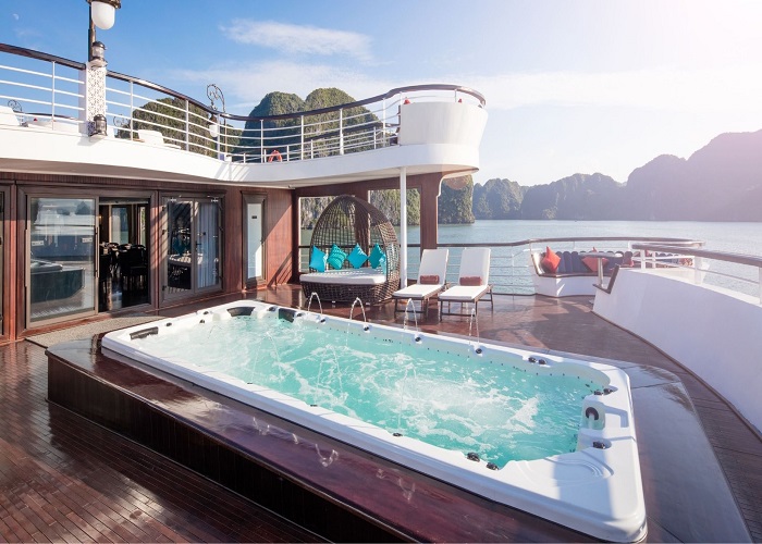 Tour du thuyền 5* Ambassador 1N thăm Vịnh Hạ Long