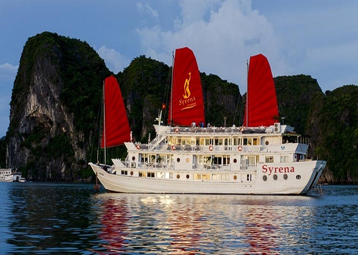Tour du thuyền 4* Syrena 2N1Đ ngủ đêm trên Vịnh Hạ Long