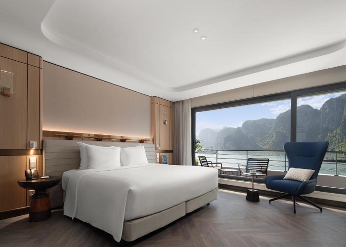Tour du thuyền 6* Grand Pioneers 2N1Đ ngủ đêm trên Vịnh Hạ Long