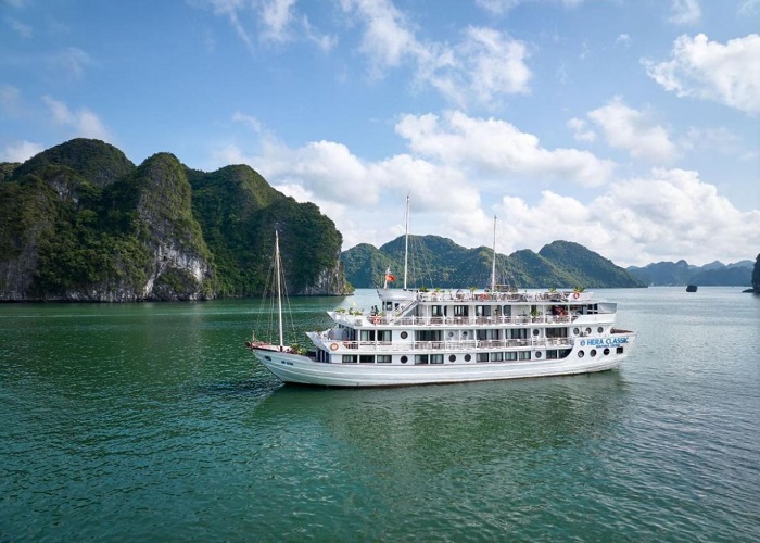 Tour du thuyền 5* Hera Classic Boutique Cruise 2N1Đ ngủ đêm trên Vịnh Hạ Long