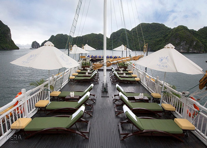 Tour du thuyền 5* Hera Grand Luxury 2N1Đ ngủ đêm trên Vịnh Hạ Long
