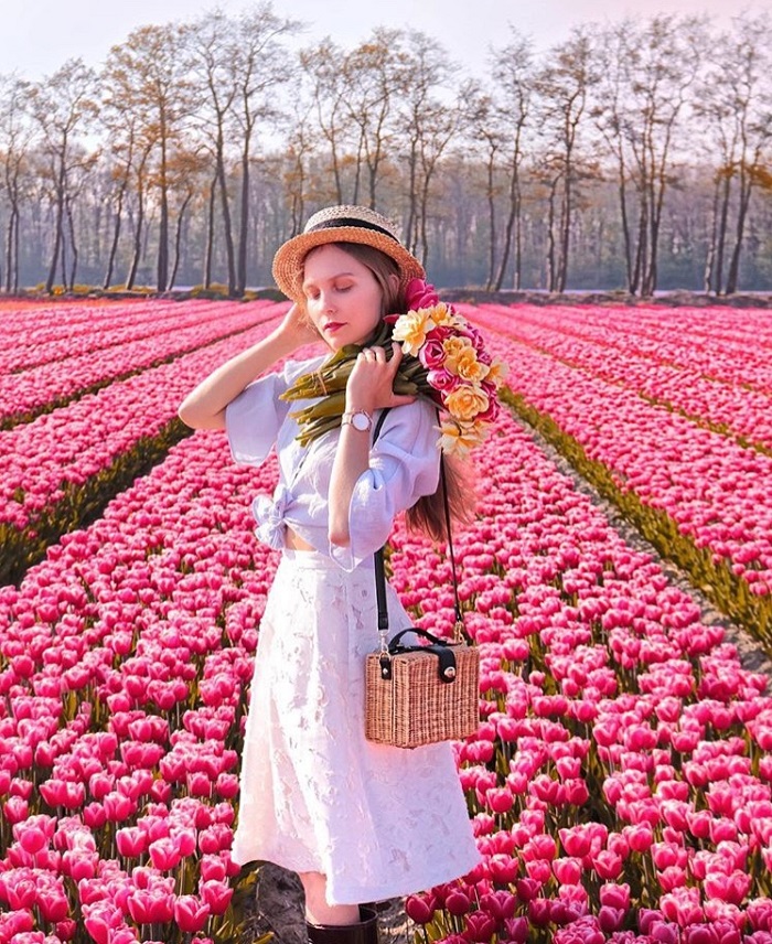 Check-in vườn hoa Keukenhof