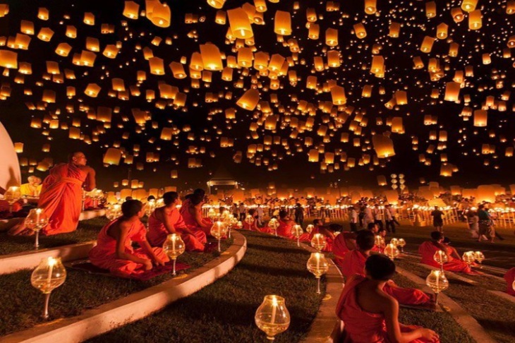 Lễ Hội Thả Đèn Trời YiPeng: Hà Nội - Chiang Mai - Chiang Rai 5 Ngày Bay Thai Air Asia