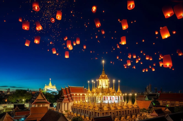Lễ Hội Thả Đèn Trời YiPeng: Hà Nội - Chiang Mai - Chiang Rai 5 Ngày Bay Thai Air Asia