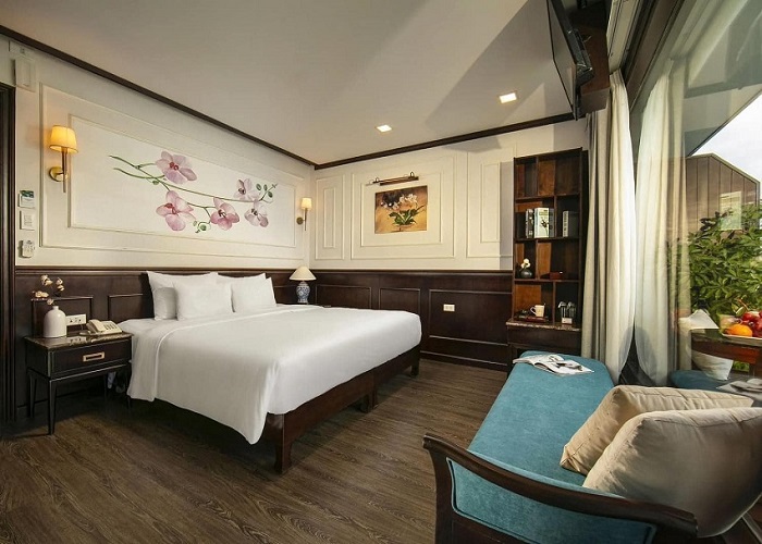 Tour du thuyền 5* Orchid Trendy 2N1Đ ngủ đêm trên Vịnh Hạ Long