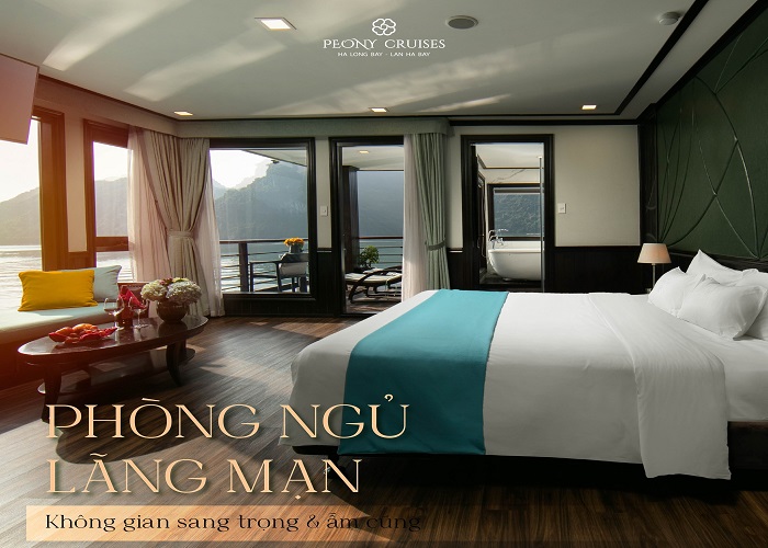 Tour du thuyền 5* Peony 2N1Đ ngủ đêm trên Vịnh Hạ Long