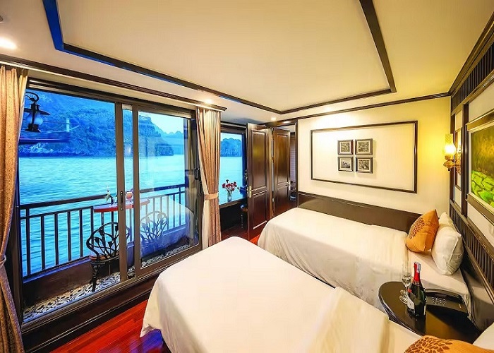 Tour du thuyền 5* Sena Cruises 2N1Đ ngủ đêm trên Vịnh Hạ Long