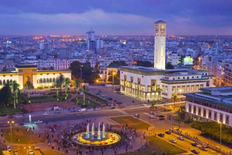 Kiến trúc các tòa nhà trắng độc đáo ở Casablanca