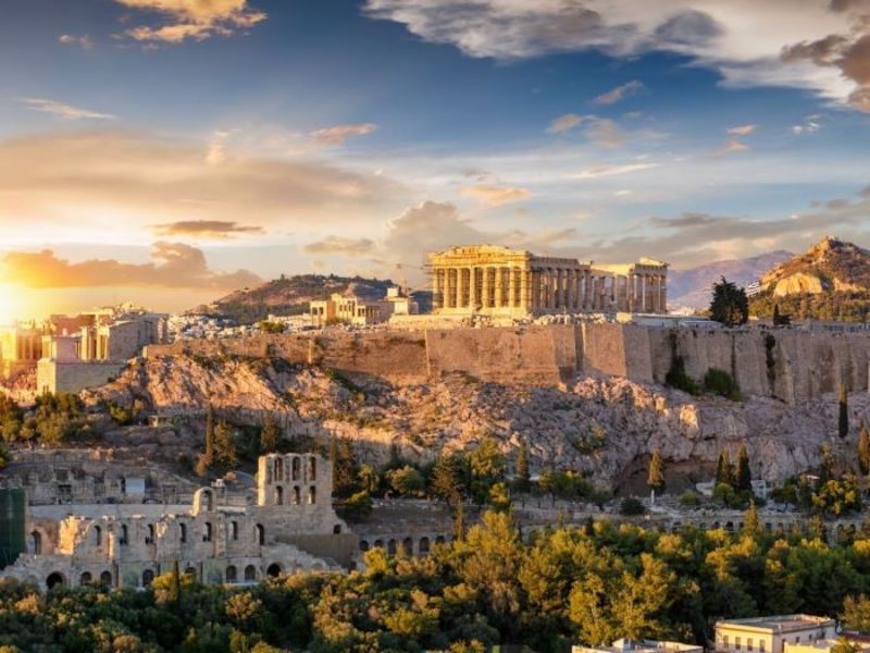 Cảnh đẹp cổ kính mang màu sắc lịch sử ở Thủ đô Athens