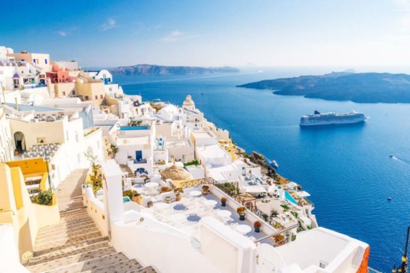 Cảnh đẹp mê hồn ở đảo Santorini