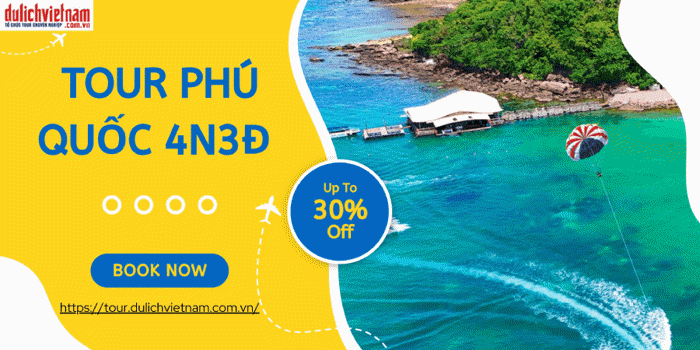 tour phú quốc 4 ngày 3 đêm từ tphcm