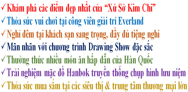 note hot du lịch hàn quốc 6 ngày từ đà nẵng 2017