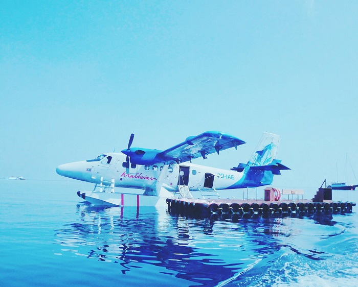 Sử dụng thủy phi cơ để ngắm nhìn Maldives từ trên cao