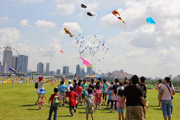 Marina Barrage - là điểm thả diều lí tưởng