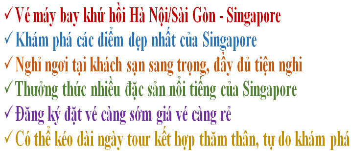 Khuyen mai du lich free and easy Singapore