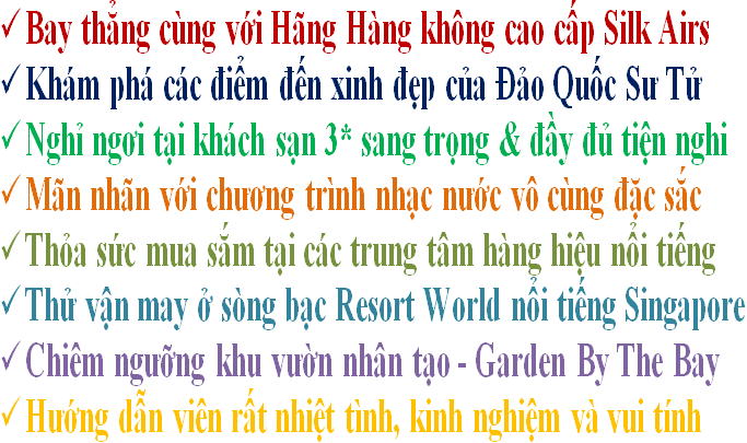 Tour Du Lịch Singapore 4 Ngày