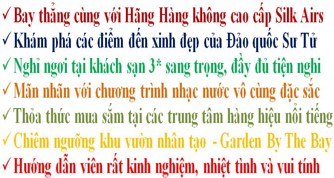 Tour Du Lịch Singapore 4 Ngày