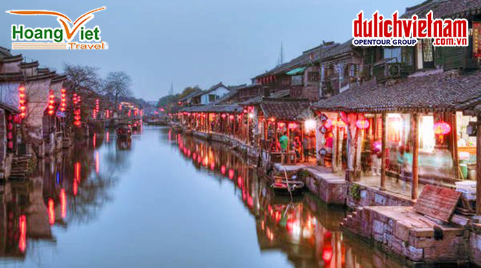 Cổ trấn Tây Đường khi về đêm