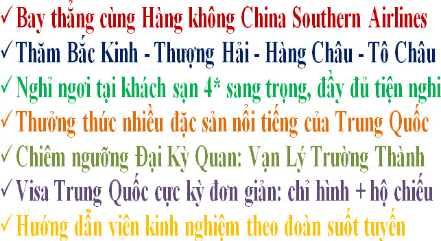 khuyến mãi du lịch trung quốc giá rẻ