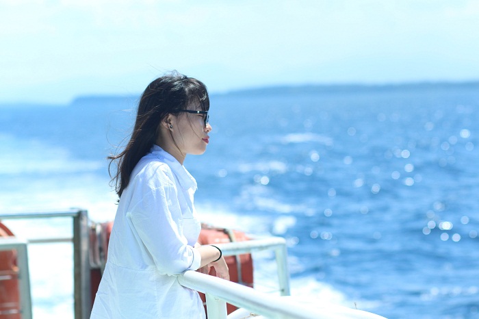 Trên tàu ra đảo Lý Sơn