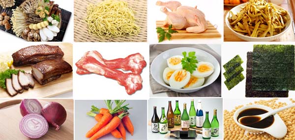 Nguyên liệu làm món ramen