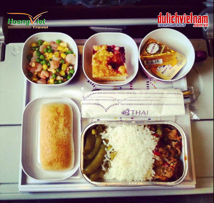 Đồ ăn của hãng bay Thai Airways Đồ ăn của hãng bay Thai Airways