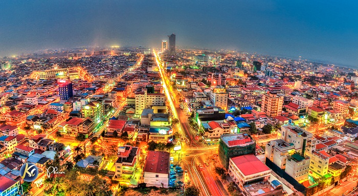 Thủ đô Phnompenh về đêm Thủ đô Phnompenh về đêm