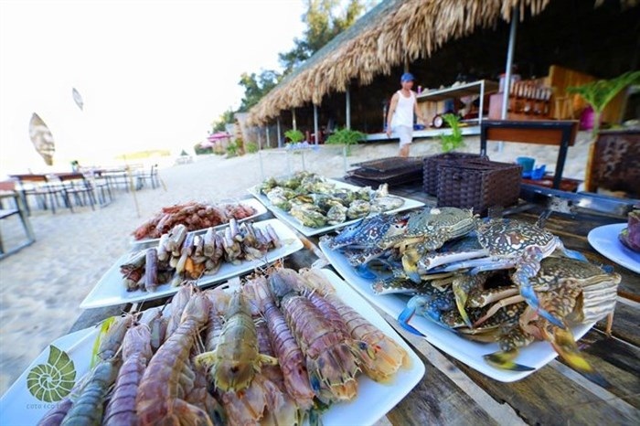 Hải sản tươi ngon ở đảo Cô Tô 